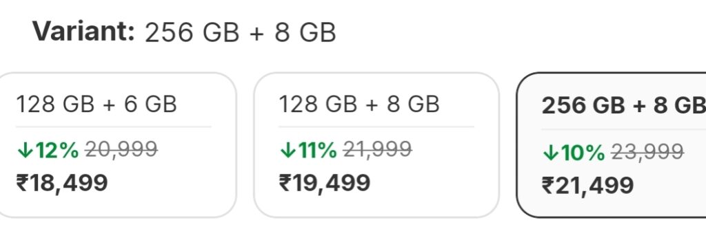 Realme P4 5G Varients